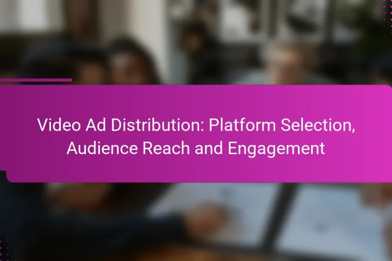 Video Ad Distribution: Platform Selection, Audience Reach and Engagement
