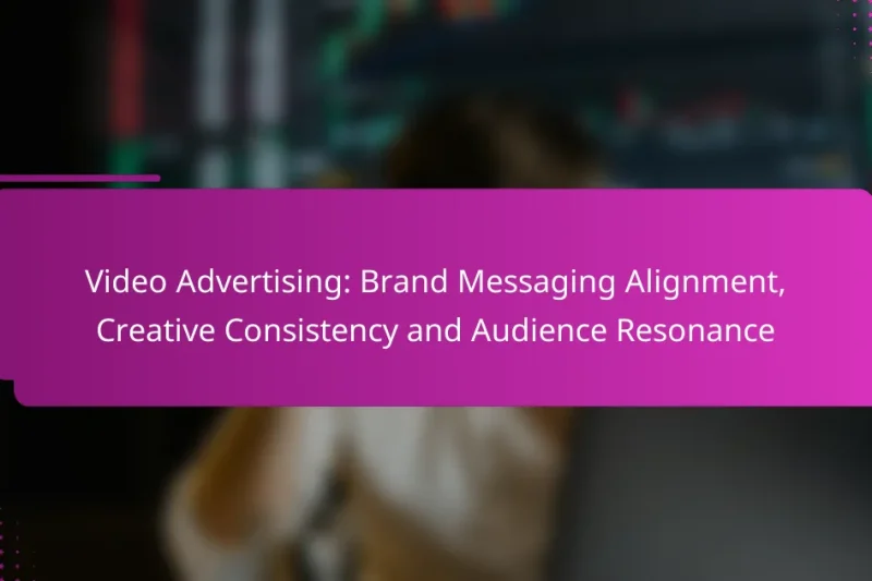 Video Advertising: Brand Messaging Alignment, Creative Consistency and Audience Resonance